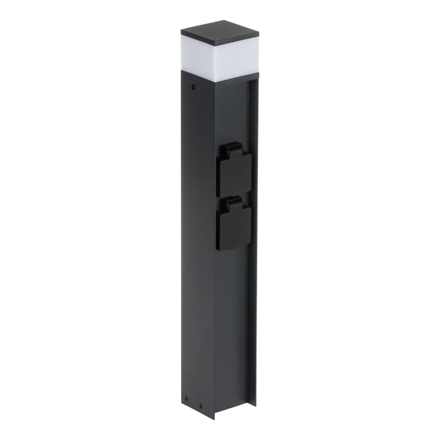 Välivalgusti 2 pistikupesaga DASTEN 1xG9/11W/230V 50 cm IP44 must