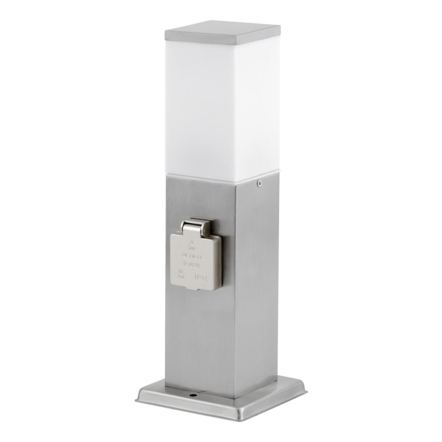 Välivalgusti 2 pistikupesaga SCHUKO 1xE27/20W/230V matt kroom IP44