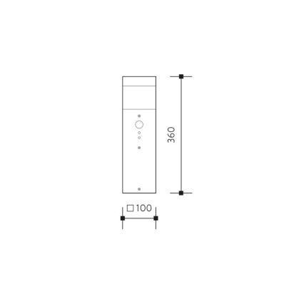 Välivalgusti anduriga GARD 1xE14/60W/230V IP44