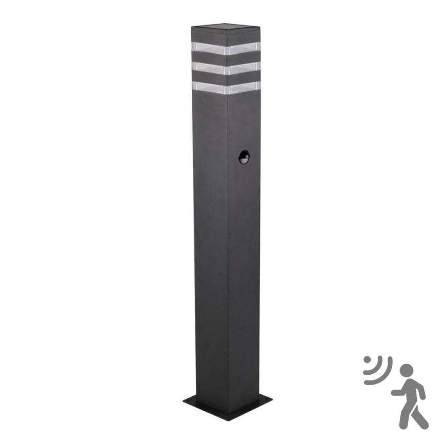 Välivalgusti koos anduriga TEKSAS 1xE27/12W/230V IP44 74 cm antratsiit