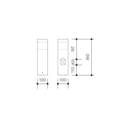 Välivalgusti koos pistikupesaga GARD 1xE14/60W/230V SCHUKO IP44