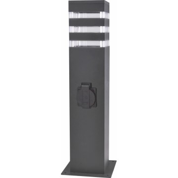 Välivalgusti koos pistikupesaga TEKSAS 1xE27/20W/230V IP54 44 cm