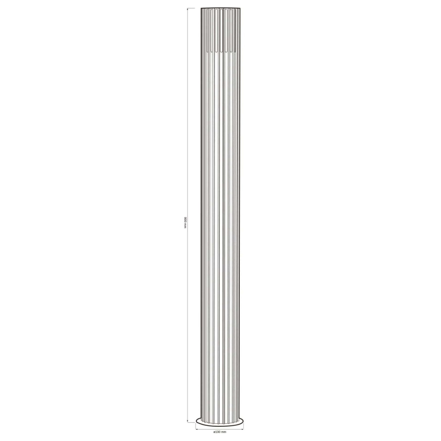 Välivalgusti KUUSAMO 1xE27/20W/230V 74 cm IP54 antratsiit