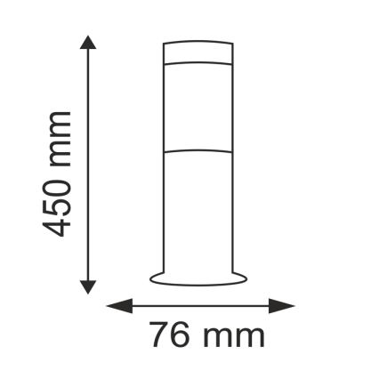 Välivalgusti OSLO 1xE27/10W/230V 450mm IP44