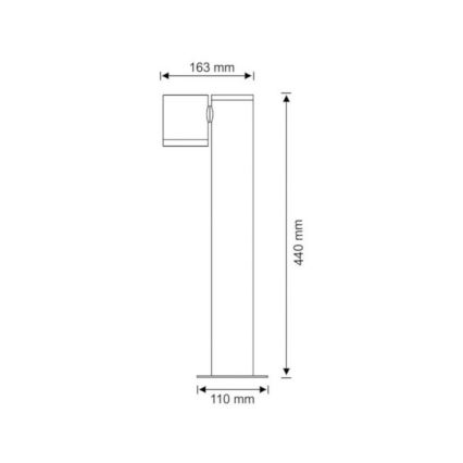 Välivalgusti PINO 1xGU10/10W/230V IP44 44 cm