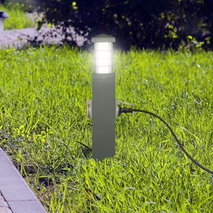 Välivalgusti pistikupesadega SCHUKO 1xE27/13W/230V IP44