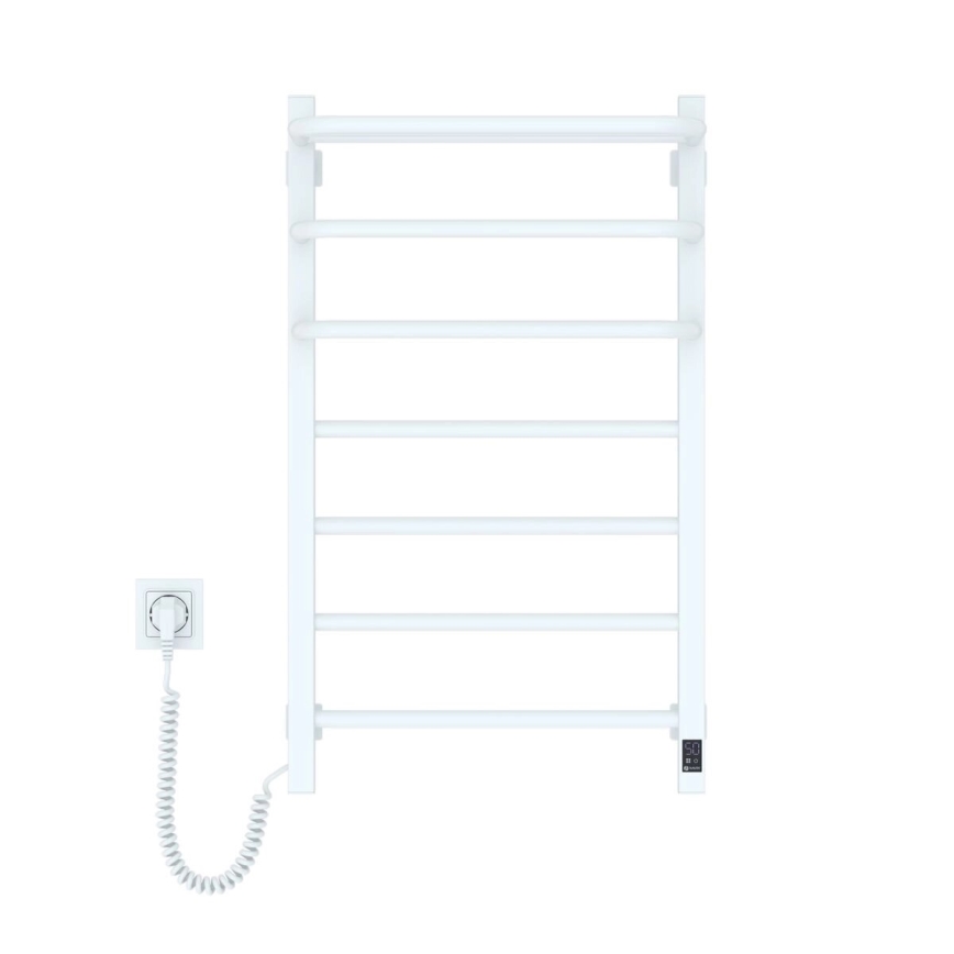 Vannitoa elektriline radiaator termostaadiga FORTIS 350W/230V 80,6 cm IP44 valge vasak kandiline