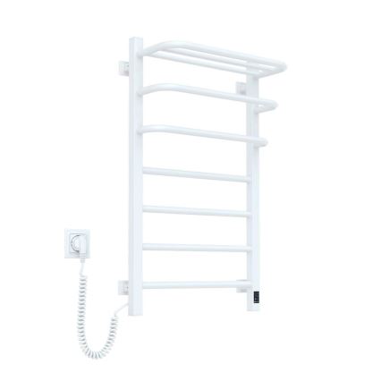 Vannitoa elektriline radiaator termostaadiga FORTIS 350W/230V 80,6 cm IP44 valge vasak kandiline