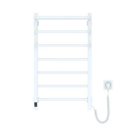 Vannitoa elektriradiaator termostaadiga FORTIS 350W/230V 80,6 cm IP44 valge parempoolne