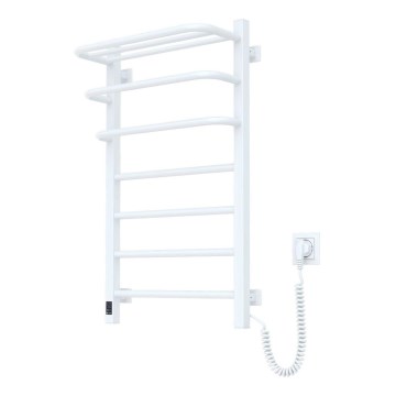 Vannitoa elektriradiaator termostaadiga FORTIS 350W/230V 80,6 cm IP44 valge parempoolne