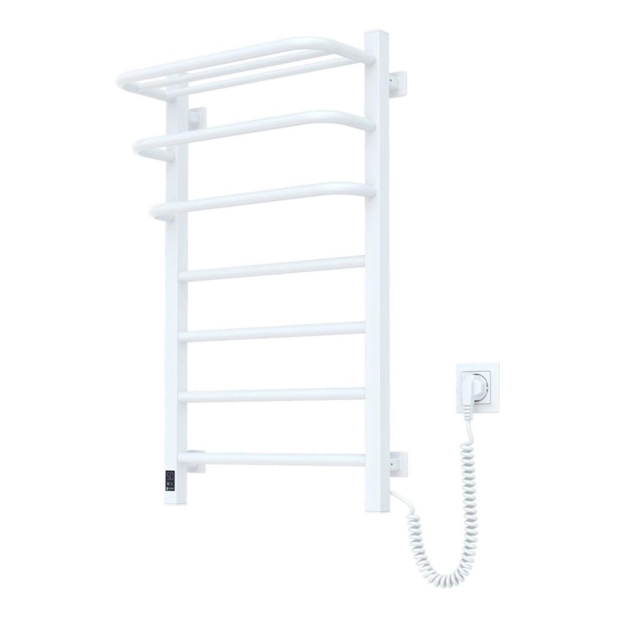 Vannitoa elektriradiaator termostaadiga FORTIS 350W/230V 80,6 cm IP44 valge parempoolne