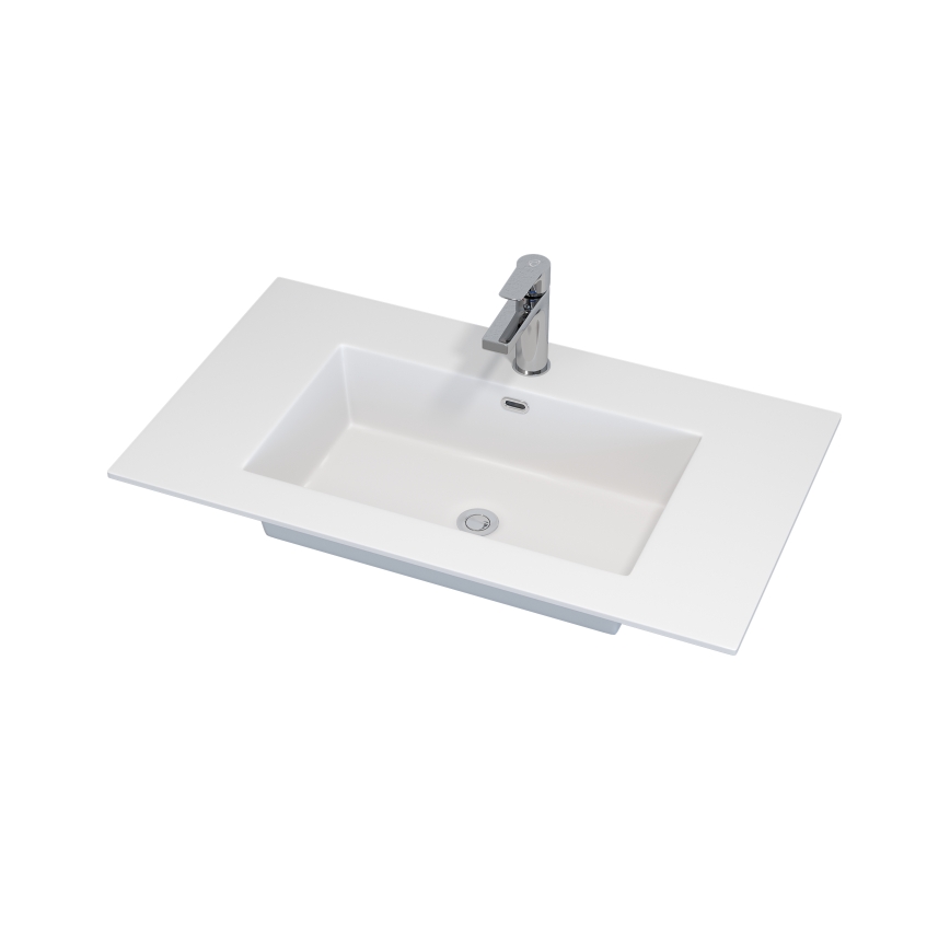 Vannitoa kapp koos valamuga GRIBSKOV 80 cm pruun/tamm/valge