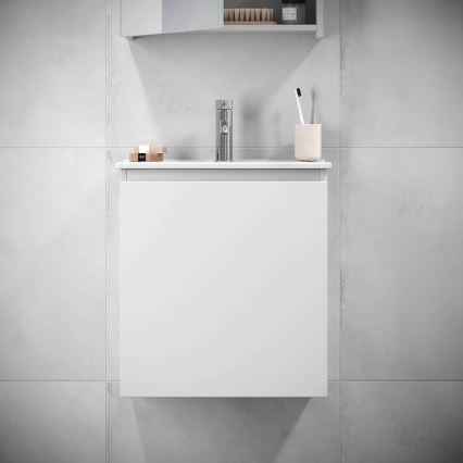 Vannitoa kapp koos valamuga KENWOOD 51x55x41 cm valge