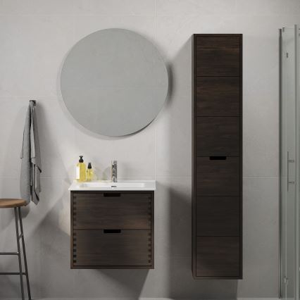 Vannitoa kapp valamuga GRIBSKOV 60 cm pruun/tamm/valge