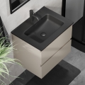 Vannitoa kapp valamuga KENWOOD 61x52x45 cm marrakesh/must