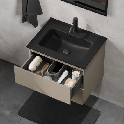 Vannitoa kapp valamuga KENWOOD 61x52x45 cm marrakesh/must