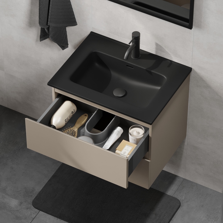 Vannitoa kapp valamuga KENWOOD 61x52x45 cm marrakesh/must