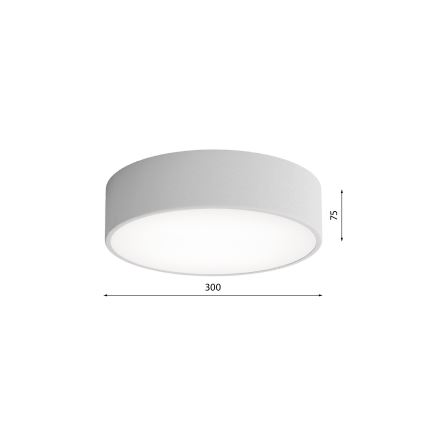 Vannitoa laelamp anduriga CLEO 2xE27/24W/230V, läbimõõt 30 cm, hall, IP54