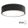 Vannitoa laelamp anduriga CLEO 2xE27/24W/230V Ø 30 cm must IP54