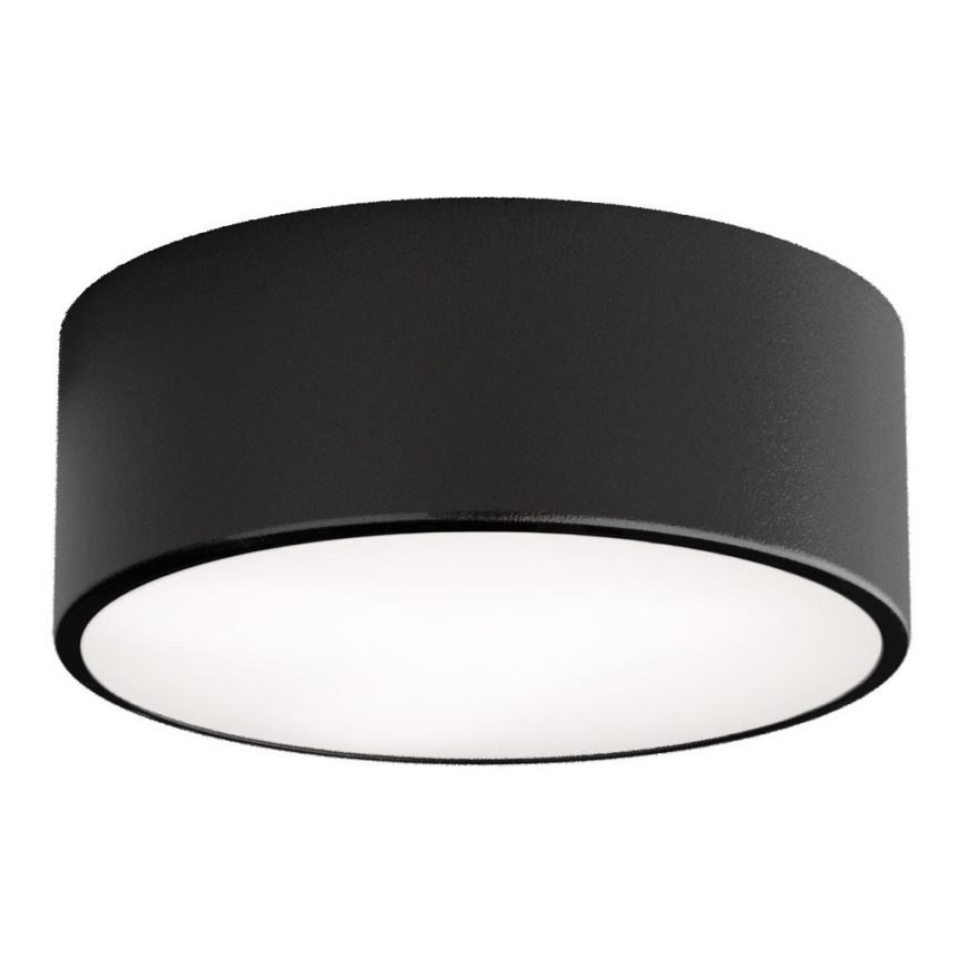 Vannitoa laelamp CLEO anduriga 1xE27/24W/230V, läbimõõt 20 cm, IP54, must