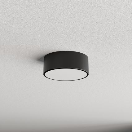 Vannitoa laelamp CLEO anduriga 1xE27/24W/230V, läbimõõt 20 cm, IP54, must