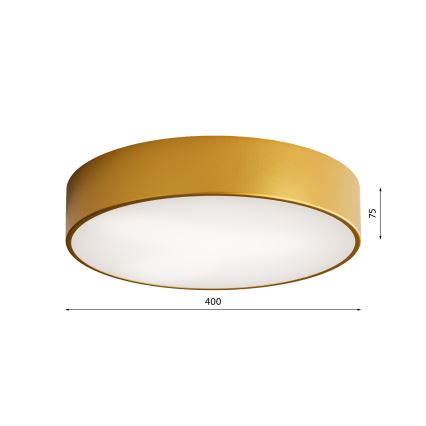 Vannitoa laelamp CLEO anduriga 3xE27/24W/230V läbimõõt 40 cm kuldne IP54