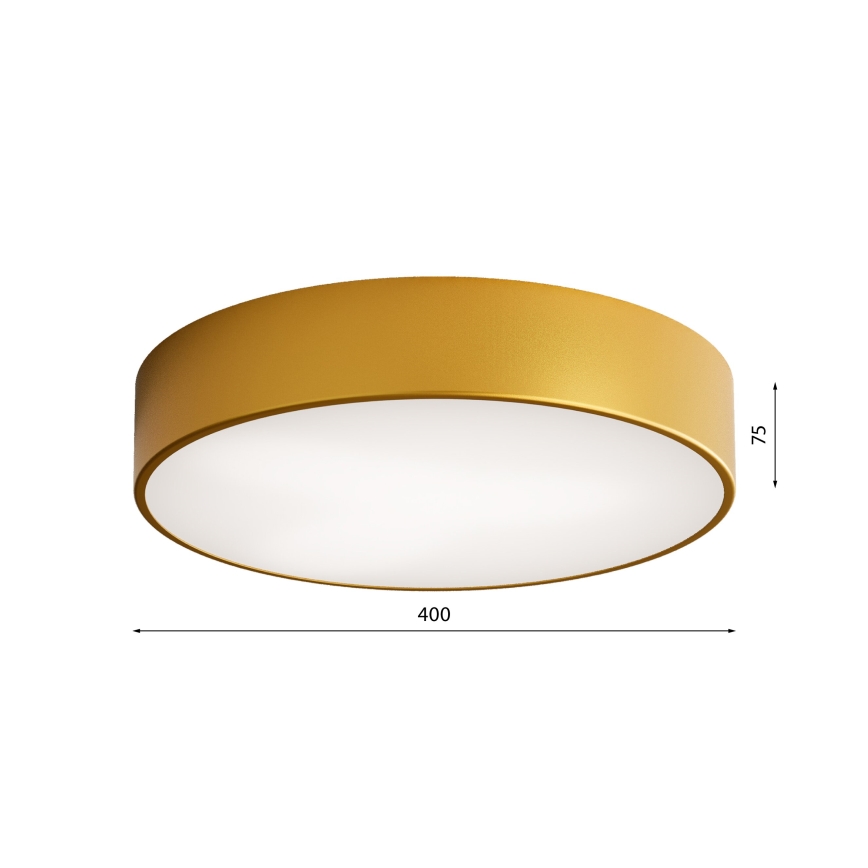 Vannitoa laelamp CLEO anduriga 3xE27/24W/230V läbimõõt 40 cm kuldne IP54