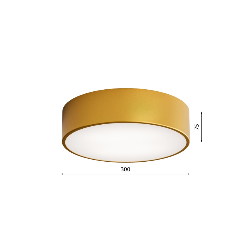 Vannitoa laelamp CLEO liikumisanduriga, 2xE27/24W/230V, läbimõõt 30 cm, kuldne, IP54