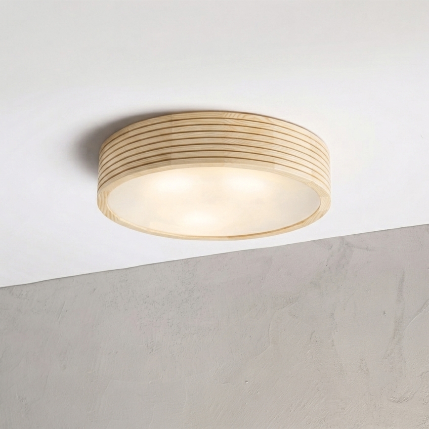 Vannitoa laelamp NATURAL MODERN 3xE27/15W/230V IP54 Ø 37,5 cm mänd