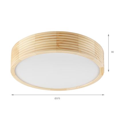 Vannitoa laelamp NATURAL MODERN 3xE27/15W/230V IP54 Ø 37,5 cm mänd