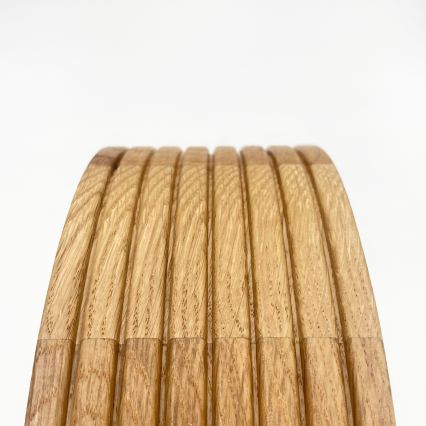 Vannitoa laelamp OAK 2xE27/15W/230V IP54 tammeviimistlusega, Ø 27 cm