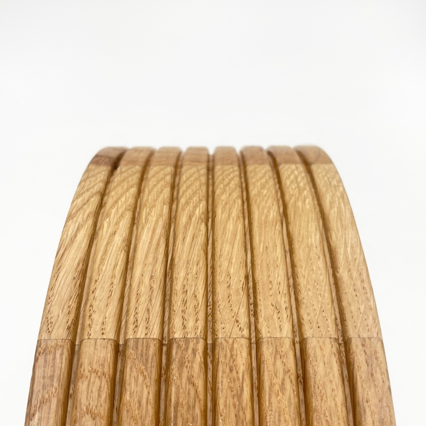 Vannitoa laelamp OAK 2xE27/15W/230V IP54 tammeviimistlusega, Ø 27 cm