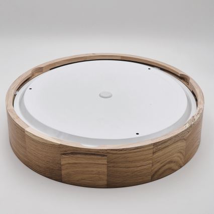 Vannitoa laelamp OAK 3xE27/15W/230V tammeviimistlus läbimõõt 37 cm IP54