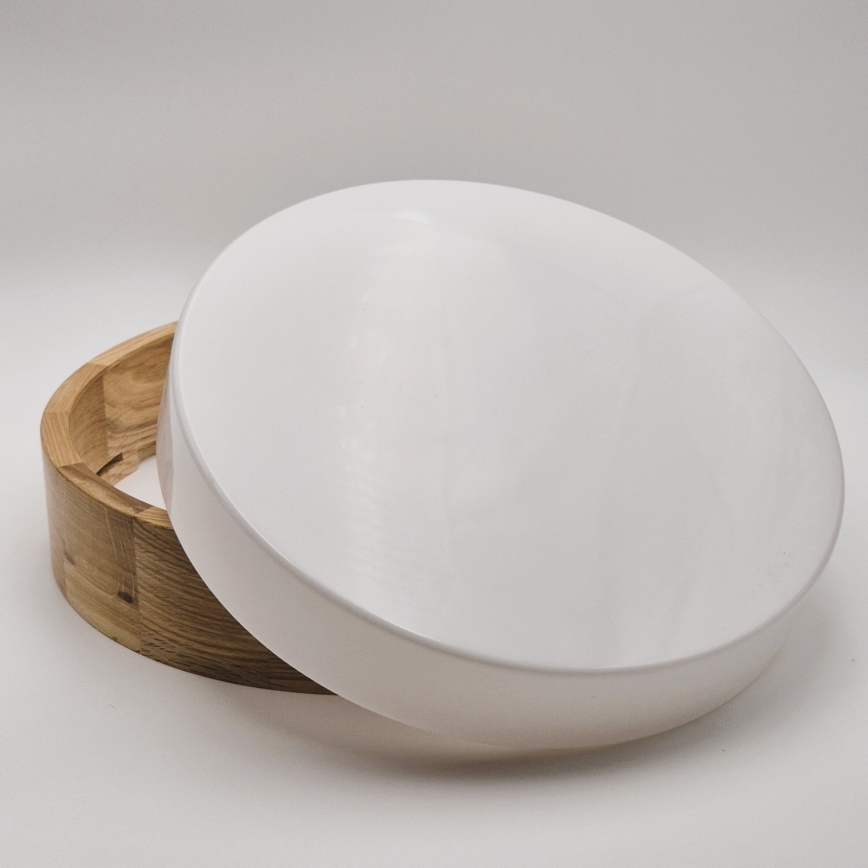 Vannitoa laelamp OAK 3xE27/15W/230V tammeviimistlus läbimõõt 37 cm IP54