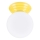 Vannitoa laelamp ZORI 1x G9/8W/230V, läbimõõt 12 cm, IP44, kollane