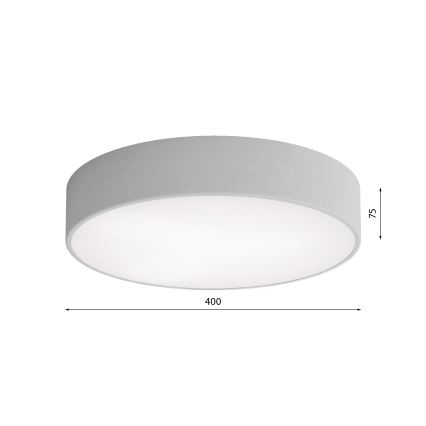 Vannitoa laevalgusti CLEO anduriga 3xE27/24W/230V, läbimõõduga 40 cm, hall, IP54