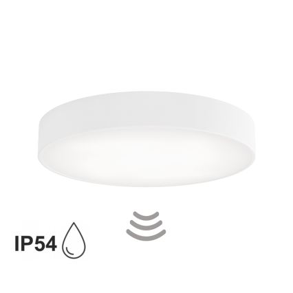 Vannitoa laevalgusti CLEO liikumisanduriga, 4×E27/24W/230V, läbimõõt 50 cm, IP54, valge