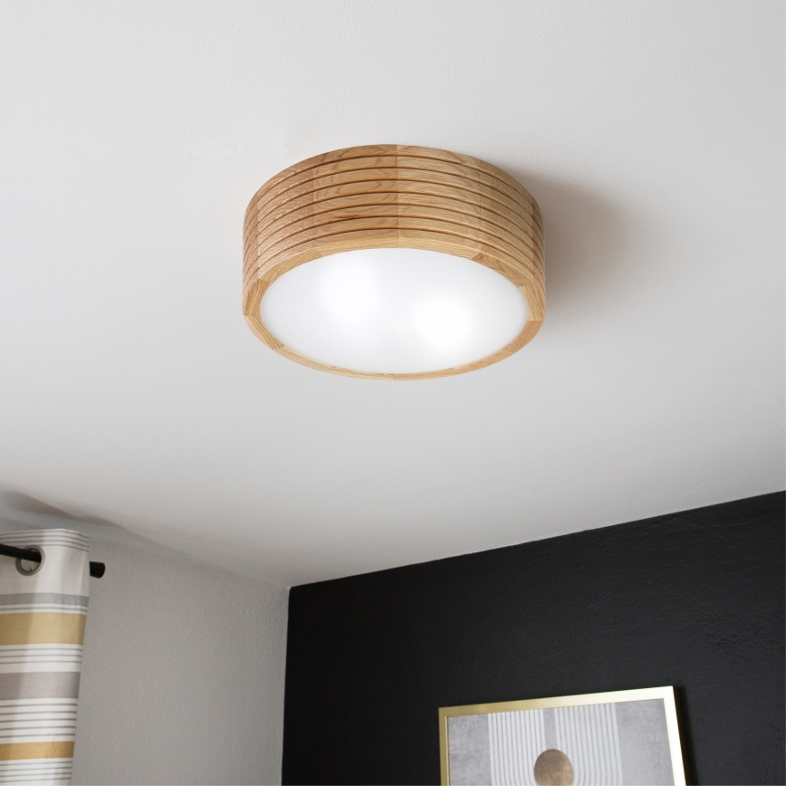 Vannitoa laevalgusti LINARO, 2xE27/15W/230V, IP54, tamm, läbimõõt 27 cm