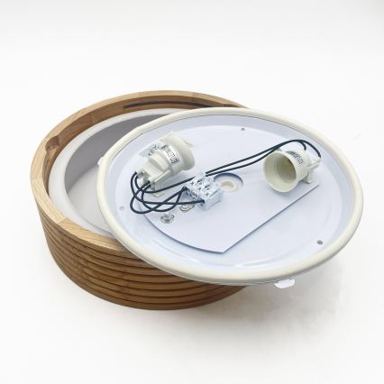 Vannitoa laevalgusti LINARO, 2xE27/15W/230V, IP54, tamm, läbimõõt 27 cm