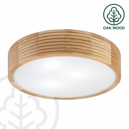Vannitoa laevalgusti LINARO 3xE27/15W/230V IP54 tamm läbimõõt 37 cm