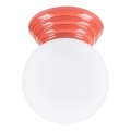 Vannitoa laevalgusti ZORI 1xG9/8W/230V, läbimõõt 12 cm, IP44, roosa