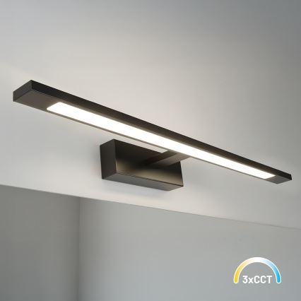 LED-vannitoa peeglivalgusti KLIMT LED/12W/230V 3000/4000/6000K 60 cm IP44 must