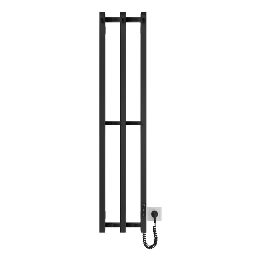 Vannitoa radiaator HF SLIM 110W/230V 117x25 cm must kandiline