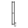 Vannitoa radiaator HF SLIM 80W/230V 117x14 cm must kandiline