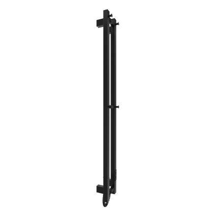 Vannitoa radiaator HF SLIM 80W/230V 117x14 cm must kandiline