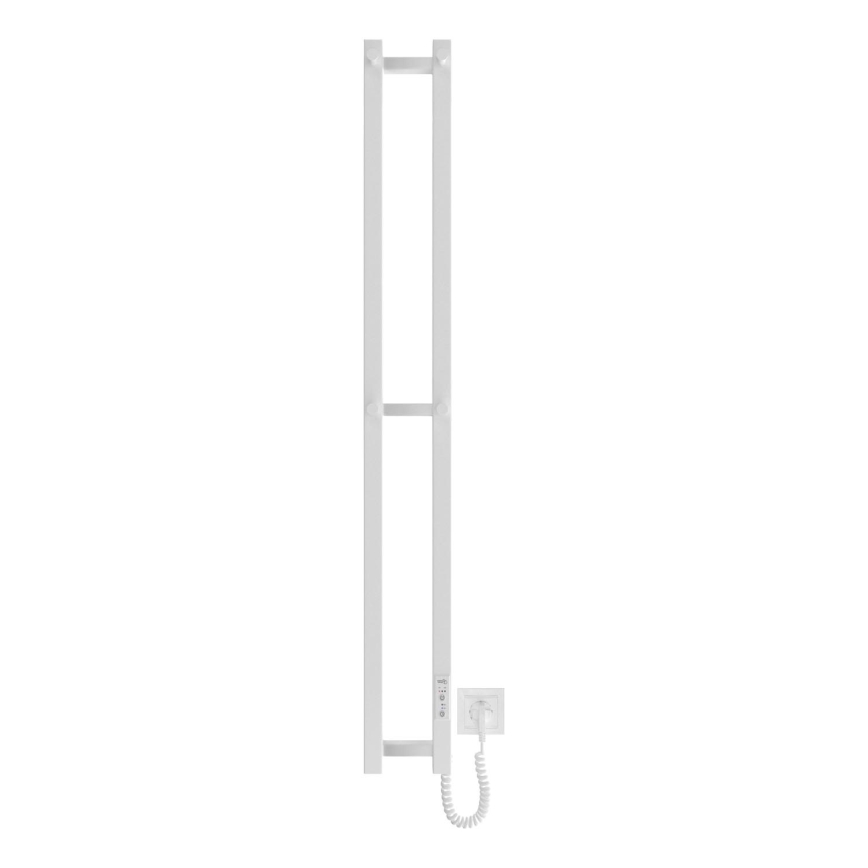 Vannitoa radiaator HF SLIM 80W/230V 117x14 cm valge kandiline