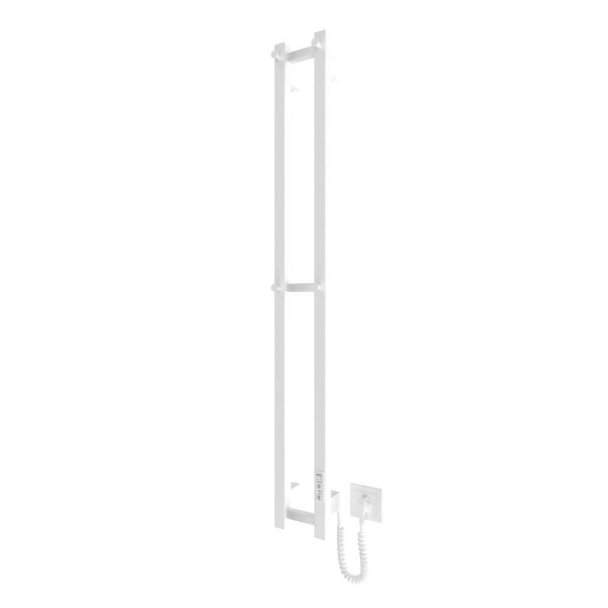 Vannitoa radiaator HF SLIM 80W/230V 117x14 cm valge kandiline