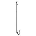 Vannitoa radiaator RAY 35W/230V 150x30 cm IP44 roostevaba teras/must