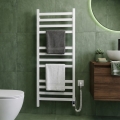Vannitoa rätikuivati termostaadiga AVANGARD 227W 120x48cm, valge, parempoolne