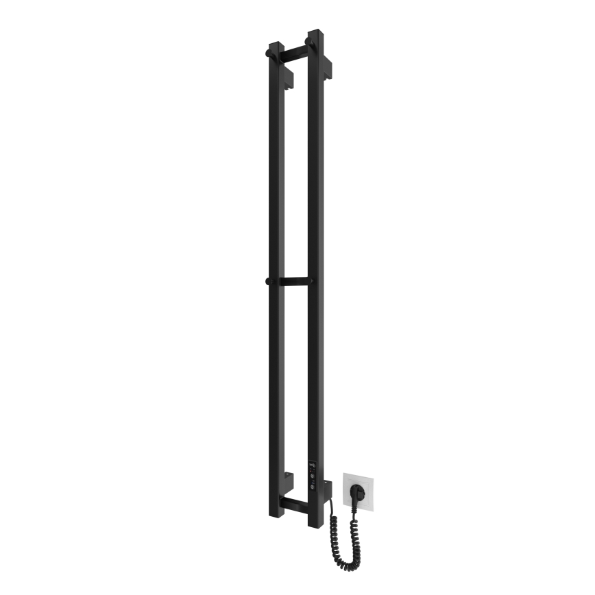 Vannitoa rätikukuivati HF SLIM 80W/230V 117x14 cm must, kandiline, IP44